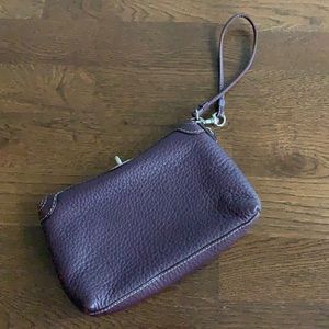 Coach leather wristlet